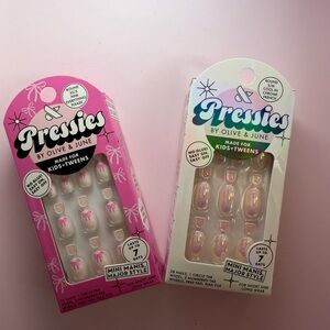 Kids' Nail pressies Set - pink/Chrome French
